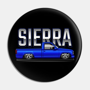 The Sierra Pickup Truck (Dynamic Blue Metallic) Pin