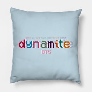 BTS DYNAMITE VHS RETRO DESIGN Pillow