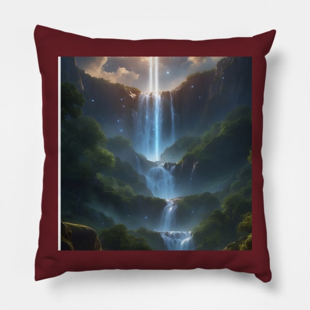 waterfall Pillow by Jose Roberto LG