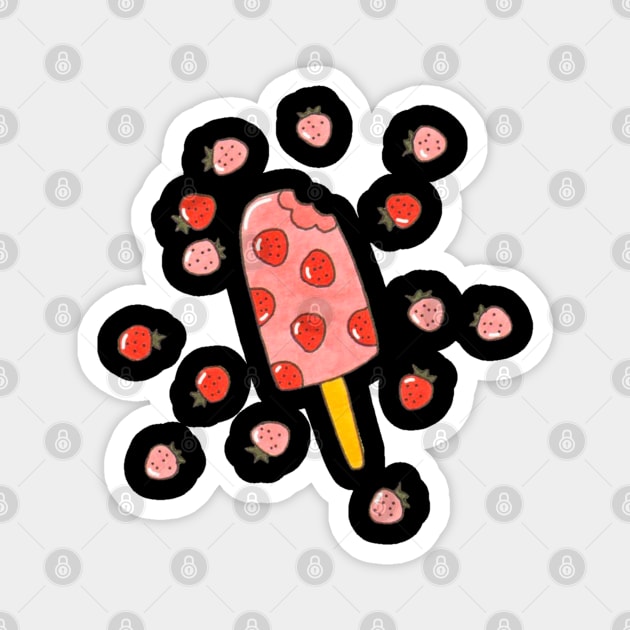 Strawberry ice cream//Drawing for fans Strawberry Ice Cream