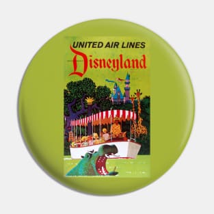 Vintage Travel Poster - Famous Amusement Park Pin