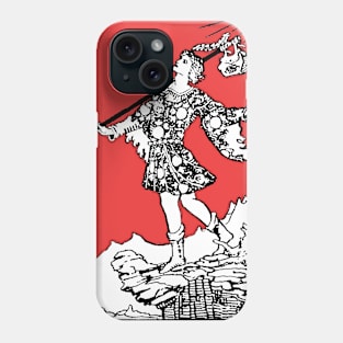 Rider Waite Tarot Major Arcana The Fool Phone Case