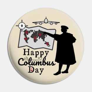 Happy Columbus day October 2021 Holidays Pin