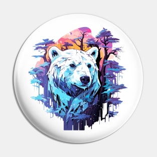 Polar Bear Animal World Predator Wild Nature Wilderness Pin