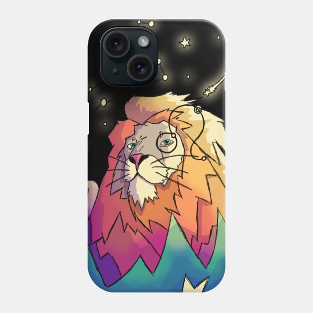 Star sign Leo Phone Case by Swadeillustrations