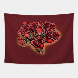 Rose bouquet. Tapestry