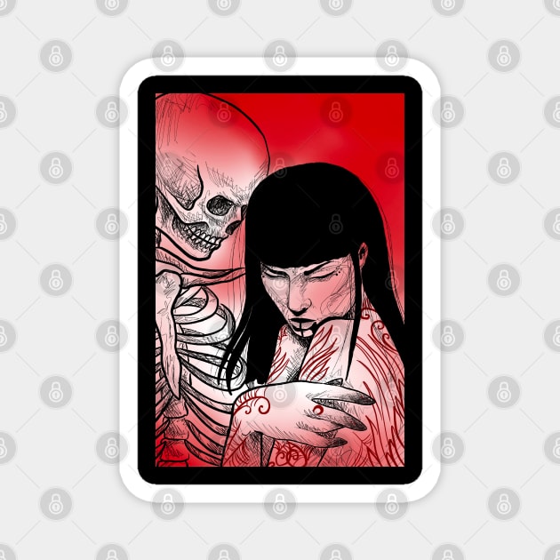 Adri Psycho Doll - Death embrace II Magnet by Nana Moonish