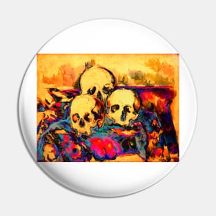 The Three Skulls Recolored Pin