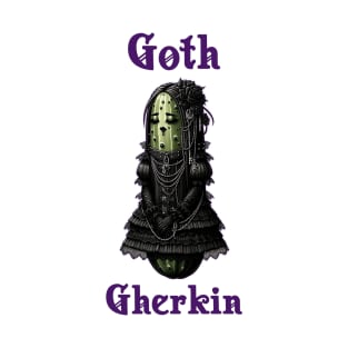 Goth Gherkin Anthropomorphic Gothic Emo Pickle T-Shirt