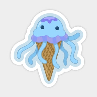 Octo-Ice Cream Cone Magnet