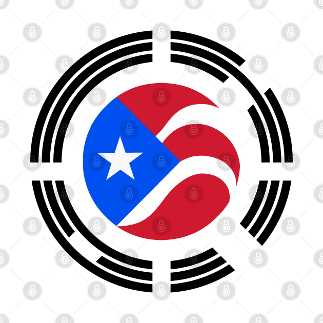 Puerto Rican Korean Multinational Patriot Flag Series by Village Values