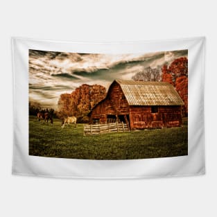 A Peaceful Country Scene Tapestry