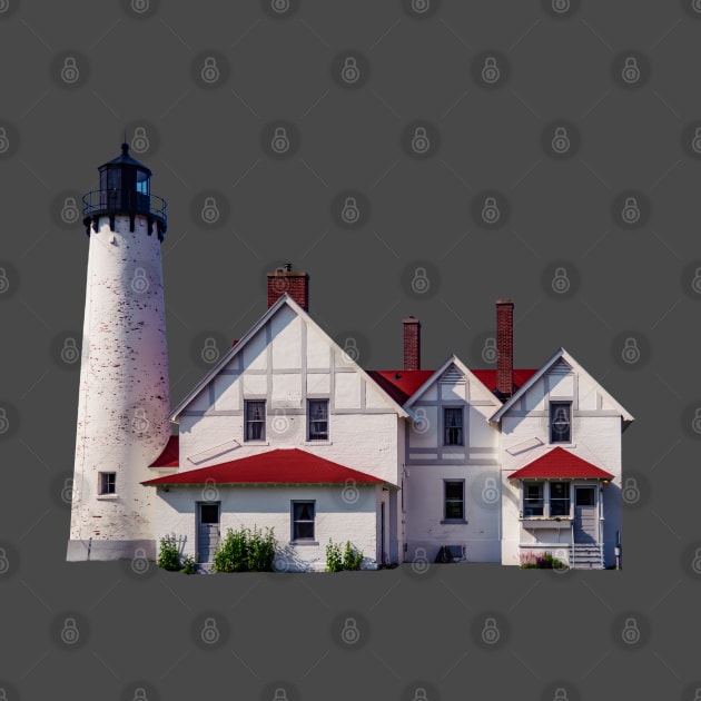 Point Iroquois Lighthouse by Enzwell