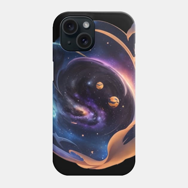 Milky Way galaxy Phone Case by AOAOCreation