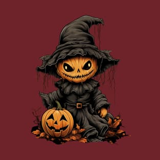 Evil Pumpkin Doll Halloween T-Shirt