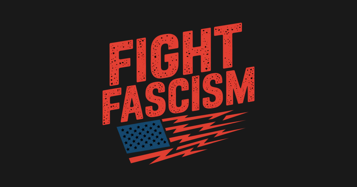 Anti-Fascist Fight Fascism American Flag - Fight Fascism - T-Shirt ...