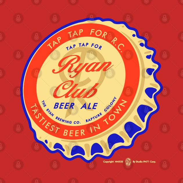 Vintage Ryan Club Ale Bottlecap by StudioPM71