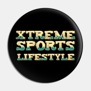 XTREME Sports Lifestyle Extreme Sports Vintage Retro Style Pin