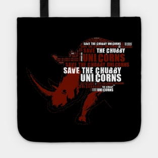 save the chubby unicorns Tote