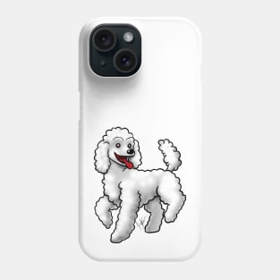 Dog - Poodle - White Phone Case