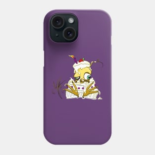 Grumpy Chicken birthday cake Phone Case