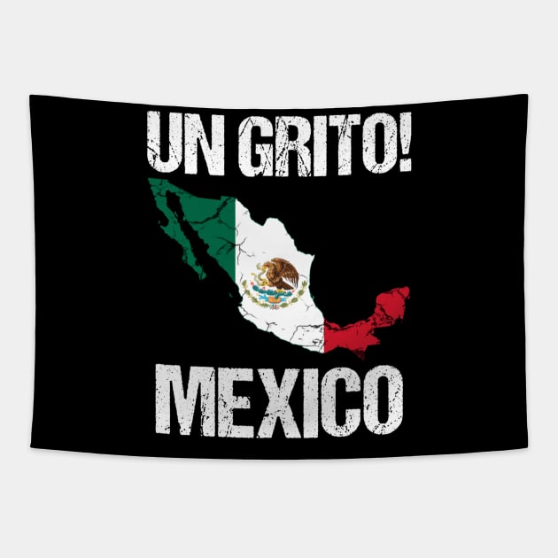 Un Grito Mexico, Mexican Music, Norteno, Funny Mexican Tapestry by jmgoutdoors