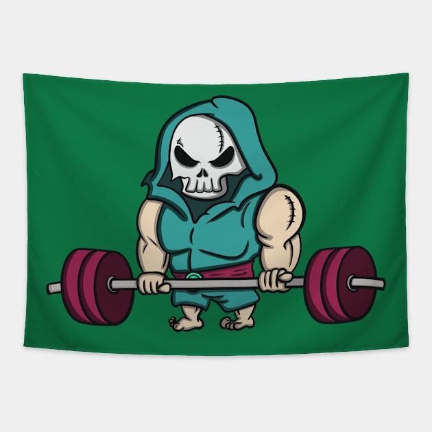 Undead Deadlift Tapestry by Brianjstumbaugh