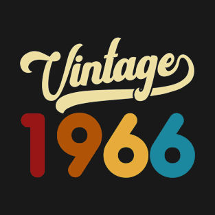 1966 Vintage Gift 54th Birthday Retro Style T-Shirt