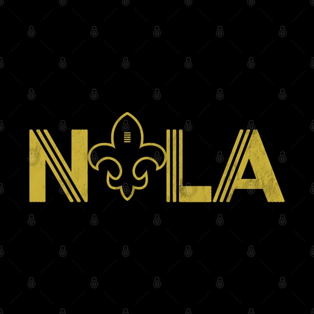 NOLA | New Orleans Football Vintage Louisiana Saint retro by Attia17