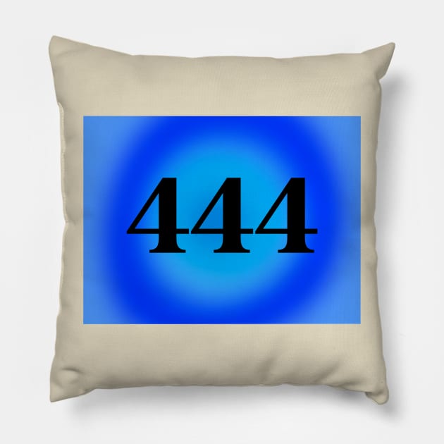 444 Angel Numbers Pillow by gdm123