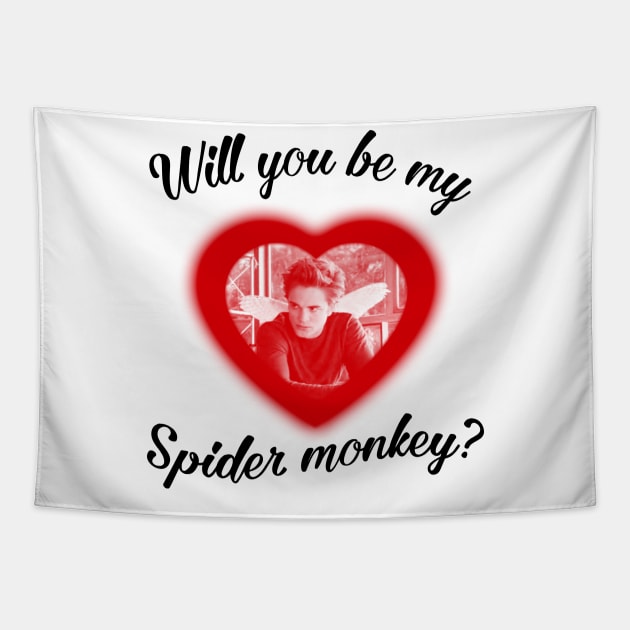 Will you be my spider monkey  Twilight Movie white Tapestry by Stephensb Dominikn