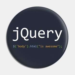 jQuery is awesome - Computer Programming Pin