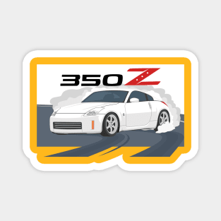 car 350z drift white Magnet