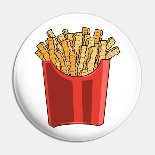 National Potato Day Crinkle Cut Fries Pin