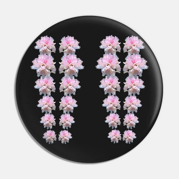 Pink flower print Pin by robelf