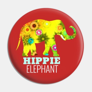 Hippie Elephant Pin