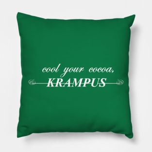 cool your cocoa krampus Pillow