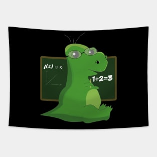 Dinosaur Nerd Geek Glasses Teacher Tapestry