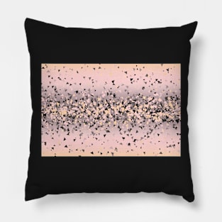 Strawberry dreams and pieces of dark chocolate, geometric explosion Pillow