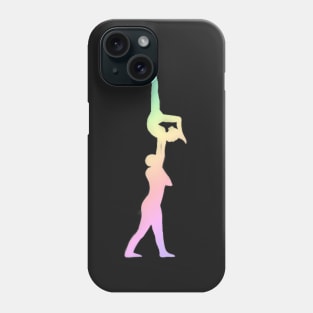 A mixed pair doing an arched handstand Phone Case