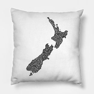 New Zealand Map Pillow