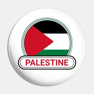 Palestine Country Badge - Palestine Flag Pin