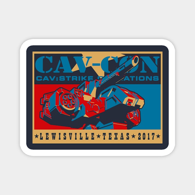 CAV-CON 2017 Magnet by Talon Games