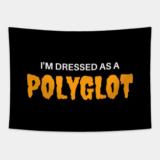 Polyglot Halloween costume Tapestry