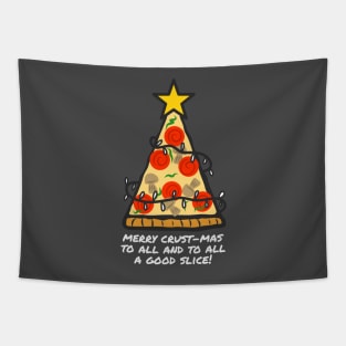 Christmas Tree Pizza Tapestry