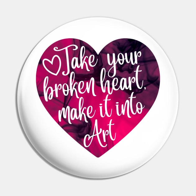 Carrie Fisher Take Your Broken Heart Pin by baranskini