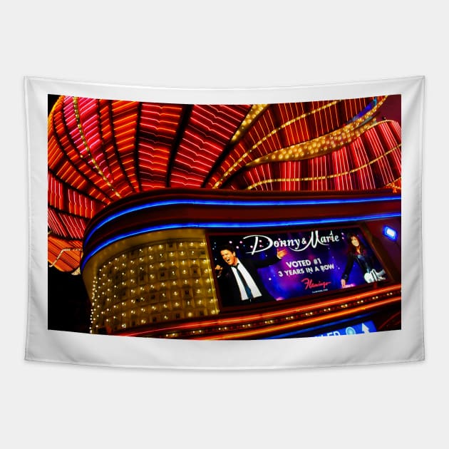 Donny And Marie Osmond Flamingo Hotel Las Vegas Tapestry by Andy Evans Photos