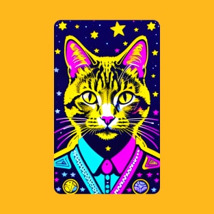 Cosmic Retro Cat T-Shirt