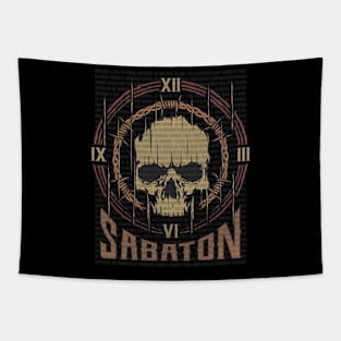 Sabaton Vintage Skull Tapestry