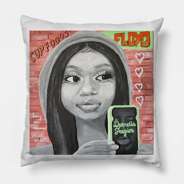 Darnella Frazier by Lara L Pillow by Wall of Many